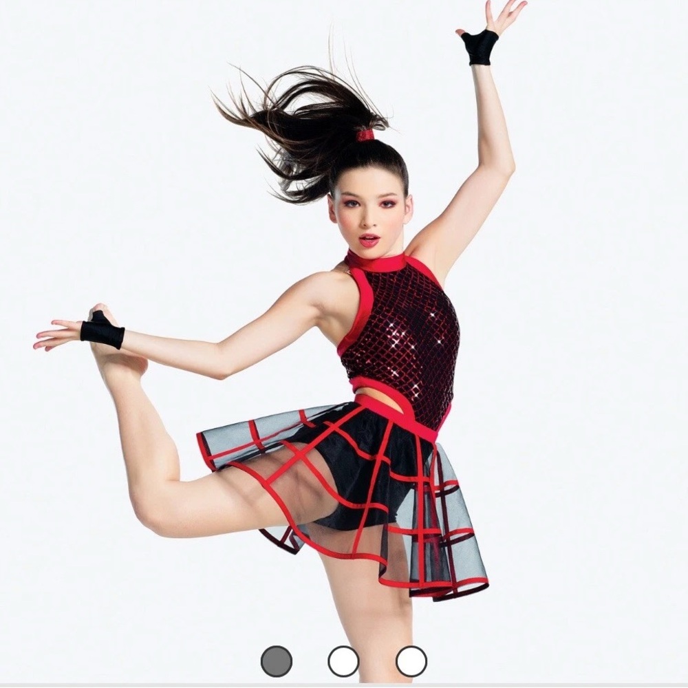 Revolution Red and Black Kids Dance Costume